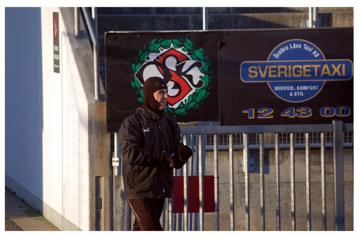 Det var då det: En ordentligt påpälsad Nordin Gerzic dagarna innan hans övergång till IFK Göteborg blev klar.