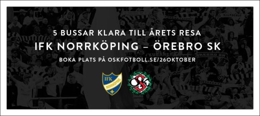 Intresset för resant till Norrköping är stort. Det är redan fem bussar som är fyllda och mer kan det bli. Boka nu! tycker ÖSK.