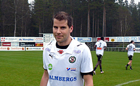 Jubilar: Sympatiske Stefan Rodevåg gör sin 300:e match för Falkenberg. Bilden tagen vid en match i Svenska Cupen i Myresjö år 2008. 