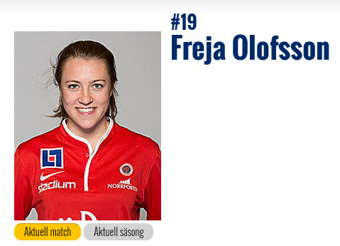 Freja Olofsson har nu gjort sin allsvenska debut.