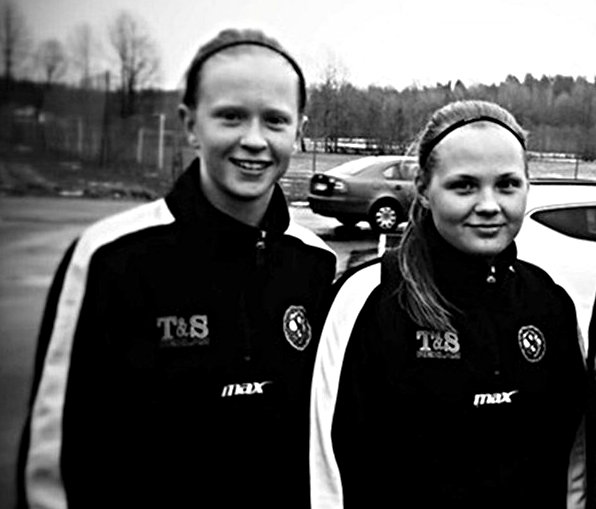 Emma Östlund och Agnes Andersson (Foto: ÖSK Söder Dam).