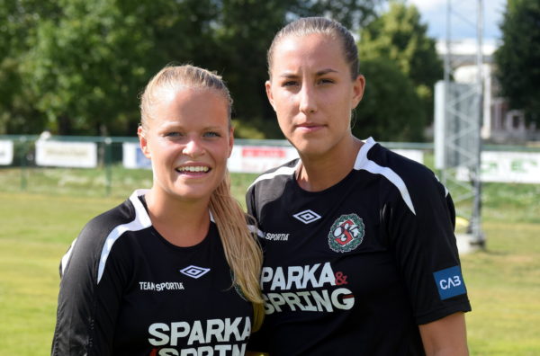 Josefine Zandén och Joline Jakobsson var ÖSK Söders målgörare mot Telge United.