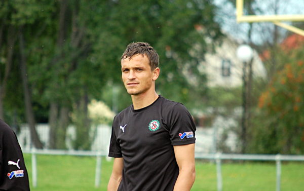 Shpetim Hasani i träning på Örnsro för exakt fyra år sedan.